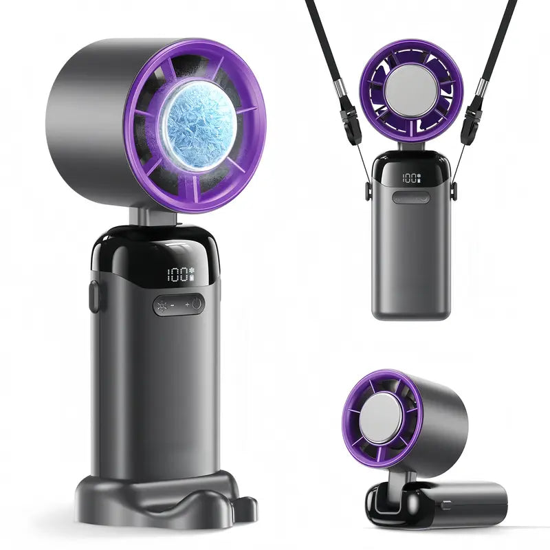 2026 Upgraded Multifunction Portable Fan – 4-in-1 Handheld,Portable Handheld Fan with LED Digital Display🌬️ Stay cool—Anytime, Anywhere❄️
