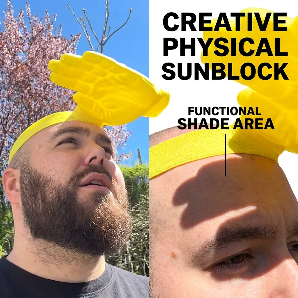 Funny Hand Palm Sun Hat – Anti-Sun Visor Cap | Novelty Outdoor Headwear