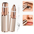 2 in 1 facial & eyebrow hair trimmer for Women, Rechargeable Face Razor, Lip & Peach Fuzz Remover, Precision Eyebrow Shaper, Portable Painless Hair Removal Tool