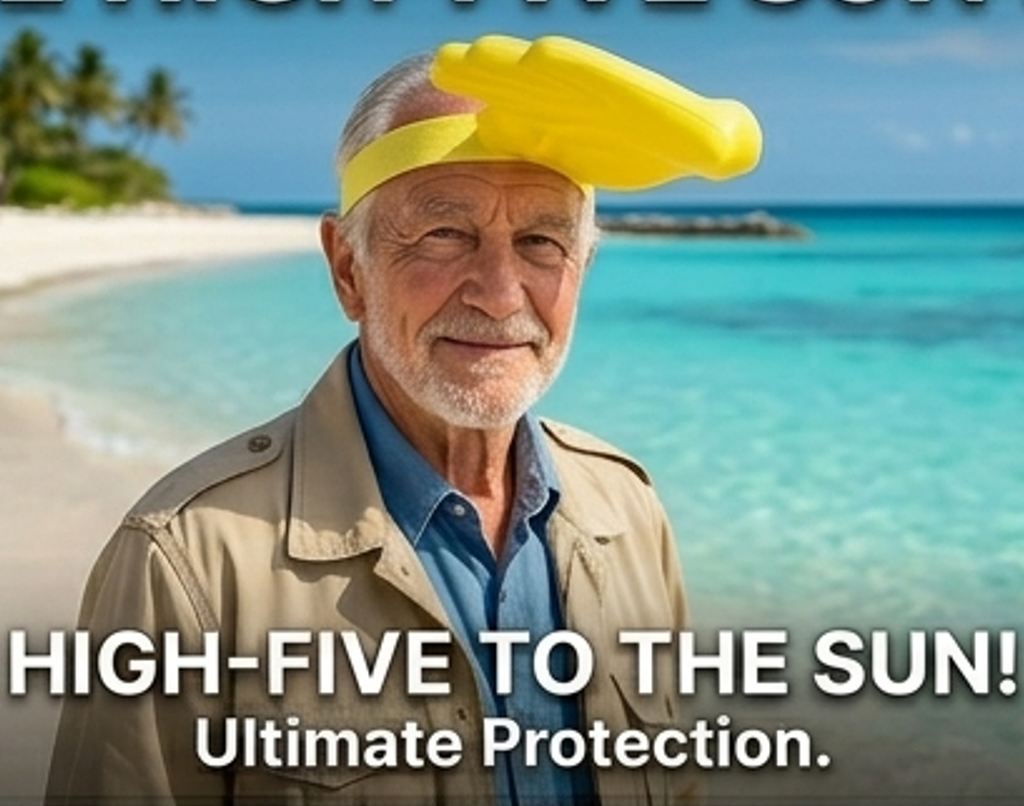 Funny Hand Palm Sun Hat – Anti-Sun Visor Cap | Novelty Outdoor Headwear
