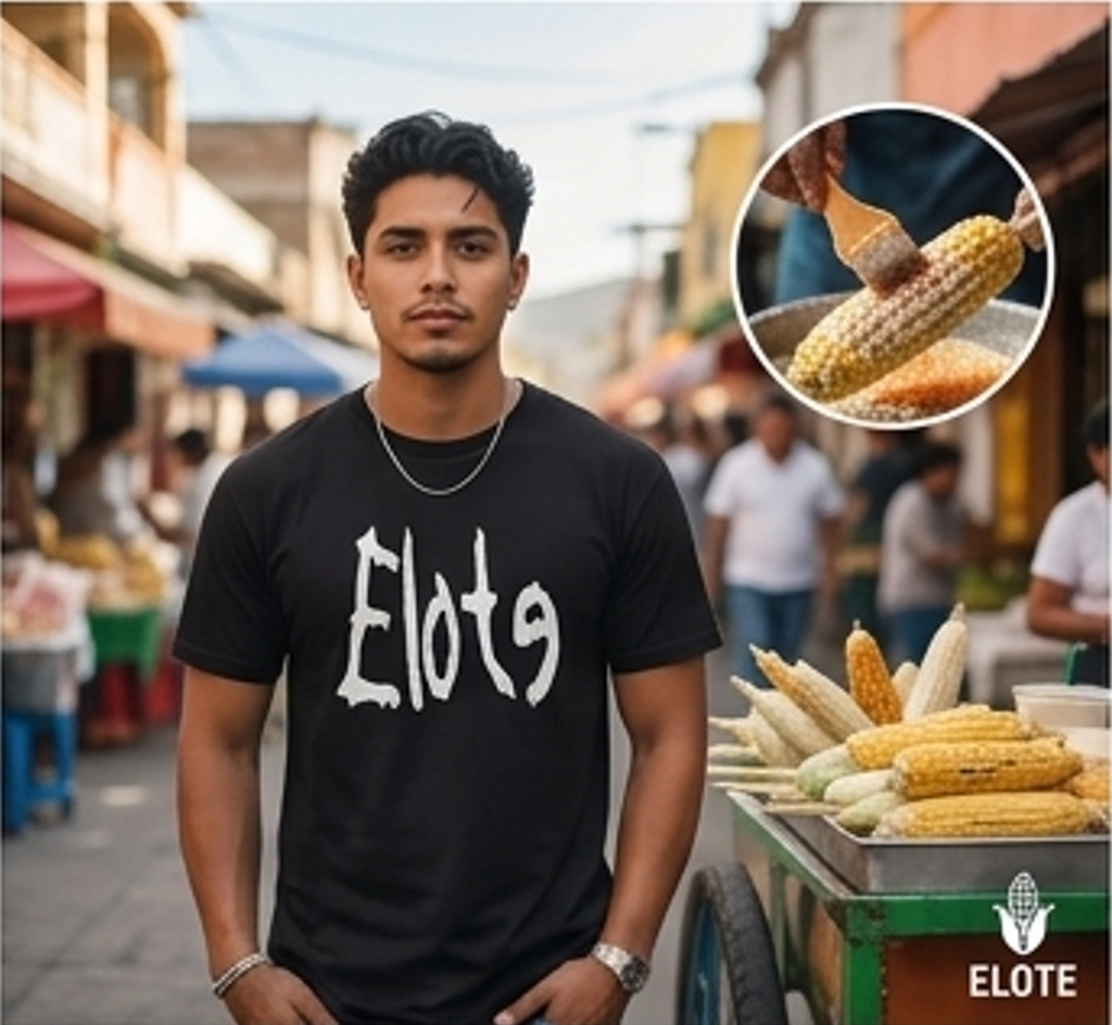 "Elote" Parody T-Shirt – Funny Nu-Metal Band-Inspired Corn Tee Streetwear  Tshirt Unisex Top Tropical trendy meme t-shirt