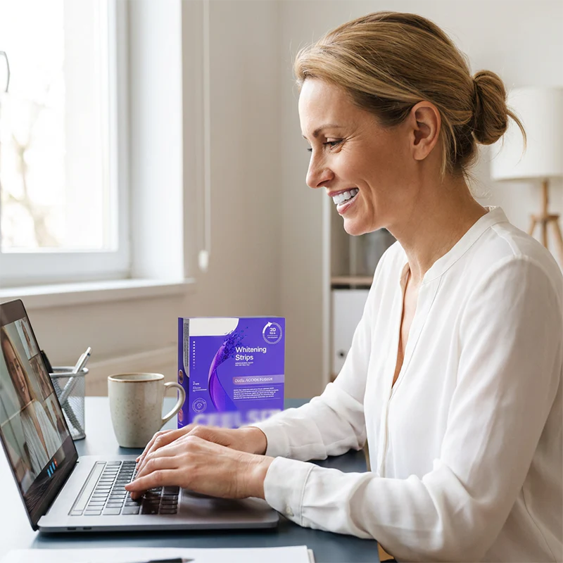 Purple Teeth Whitening Strips