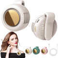 Portable Silent Mini Bladeless Fan Clip On, Small Fan Clip on for Shirt & Waist, Adjustable 3-Speed Suspended Whirlwind Fans