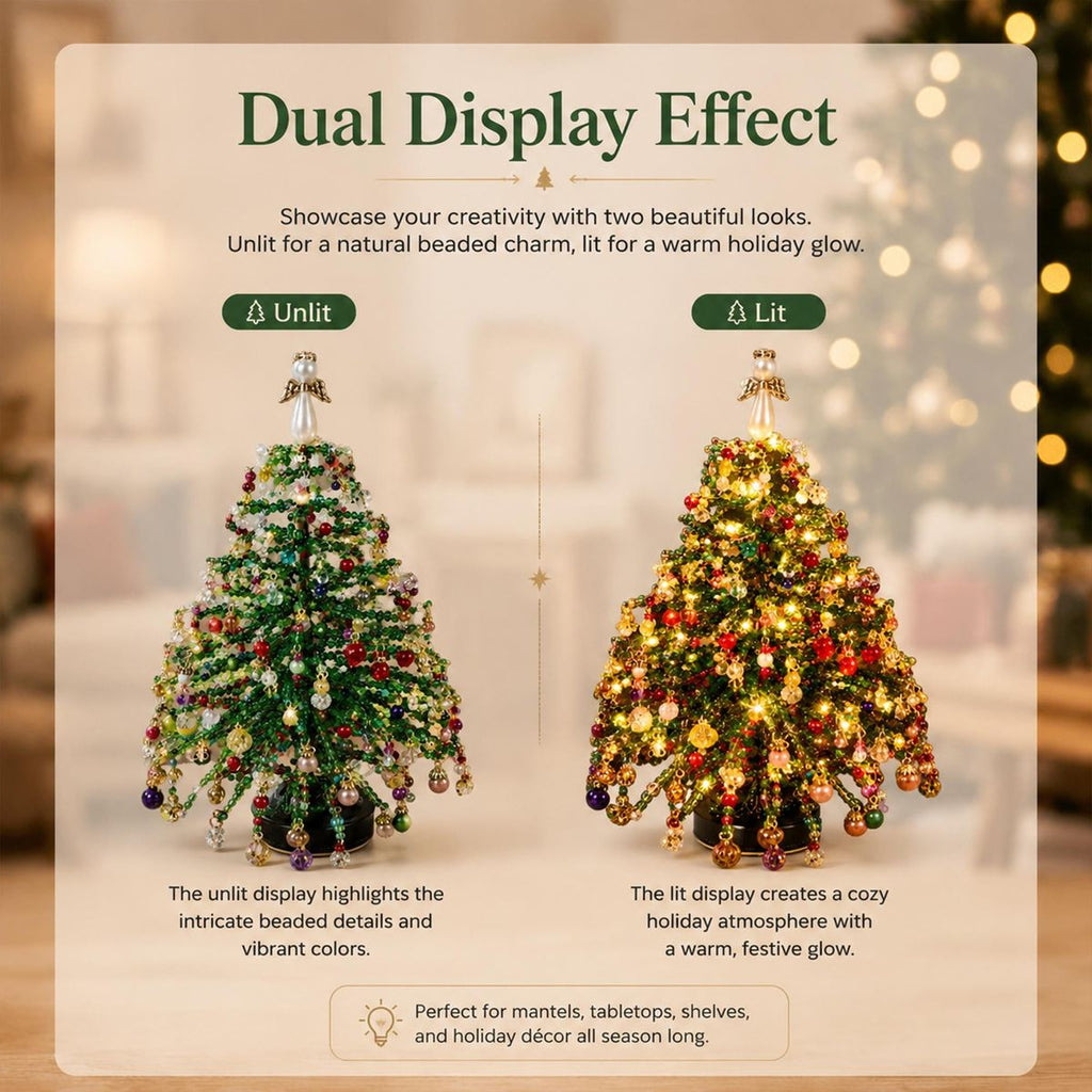 DIY Beaded Christmas Tree Night Light Kit