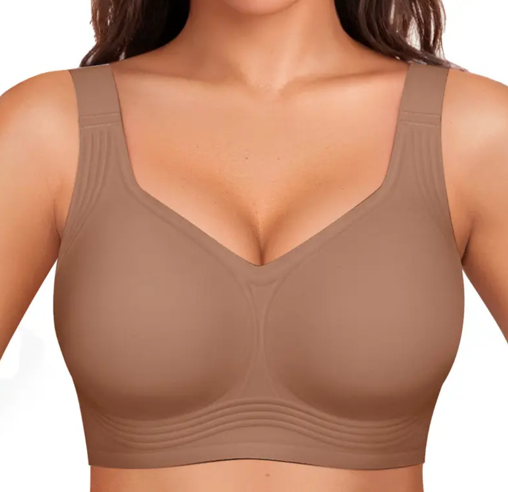 Women Jelly Bras Wirefree Full Coverage No Underwire Everyday Bras Comfortable Wireless Padded Tshirt Bra