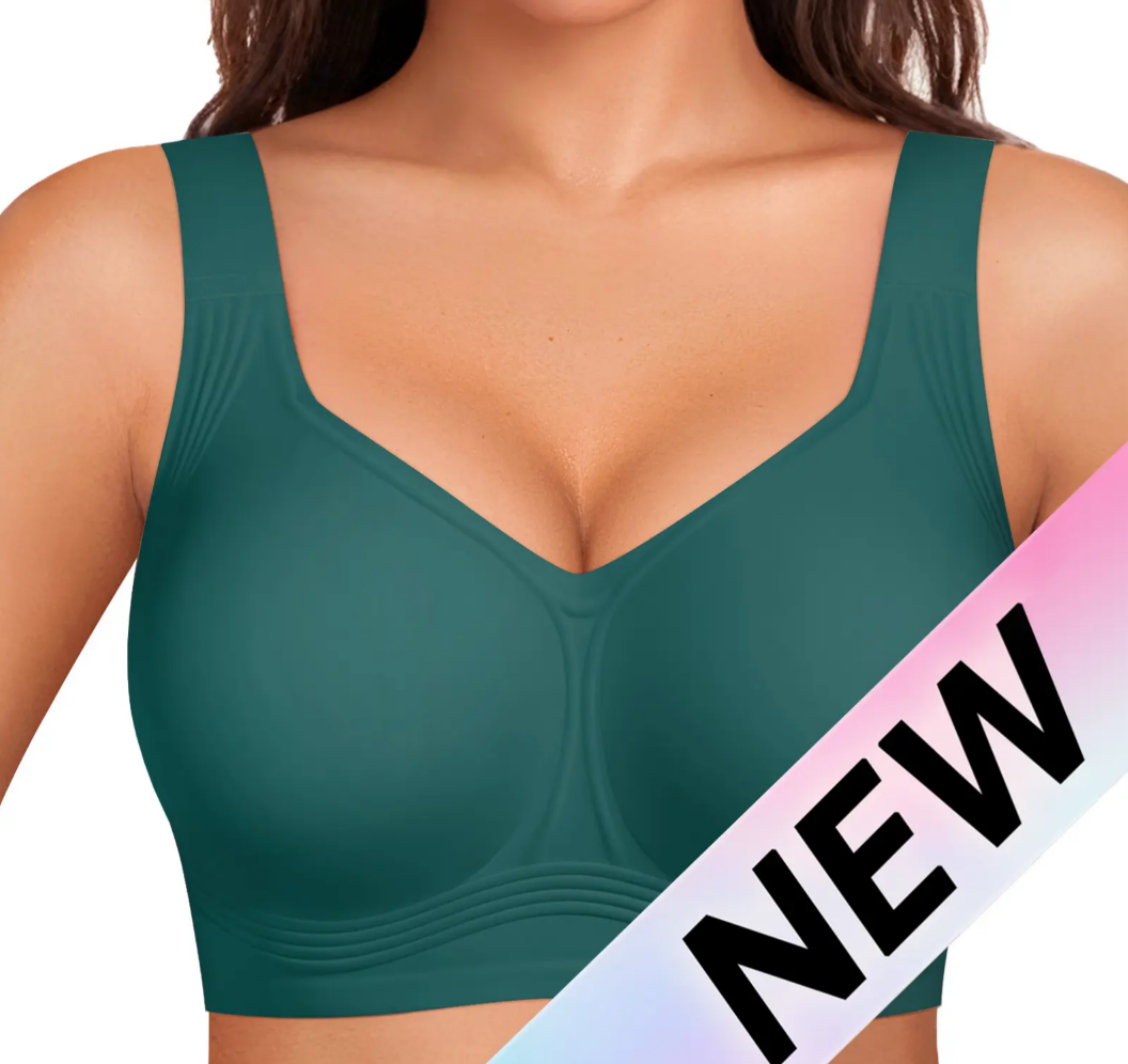 Women Jelly Bras Wirefree Full Coverage No Underwire Everyday Bras Comfortable Wireless Padded Tshirt Bra