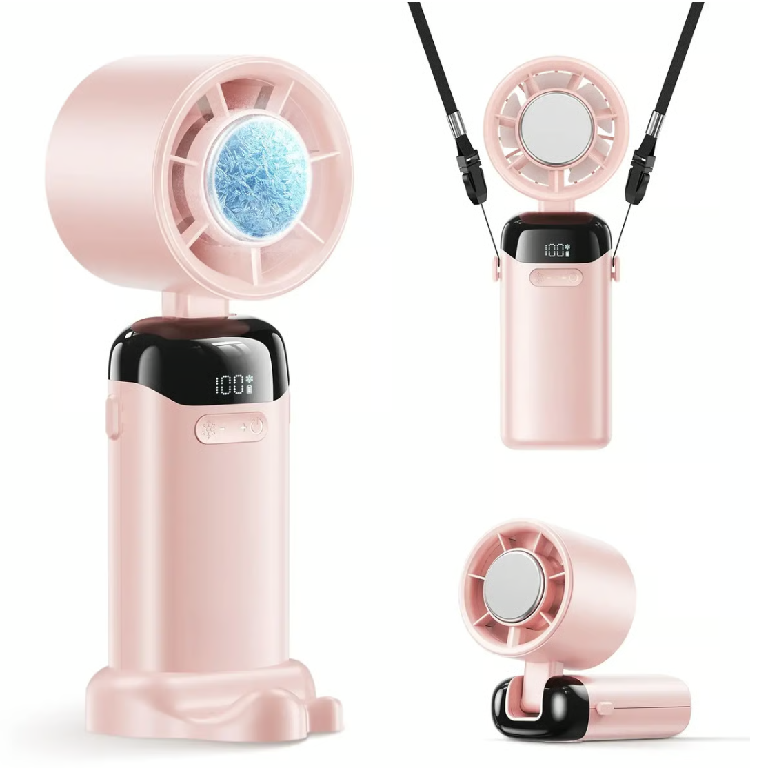 2026 Upgraded Multifunction Portable Fan – 4-in-1 Handheld,Portable Handheld Fan with LED Digital Display🌬️ Stay cool—Anytime, Anywhere❄️