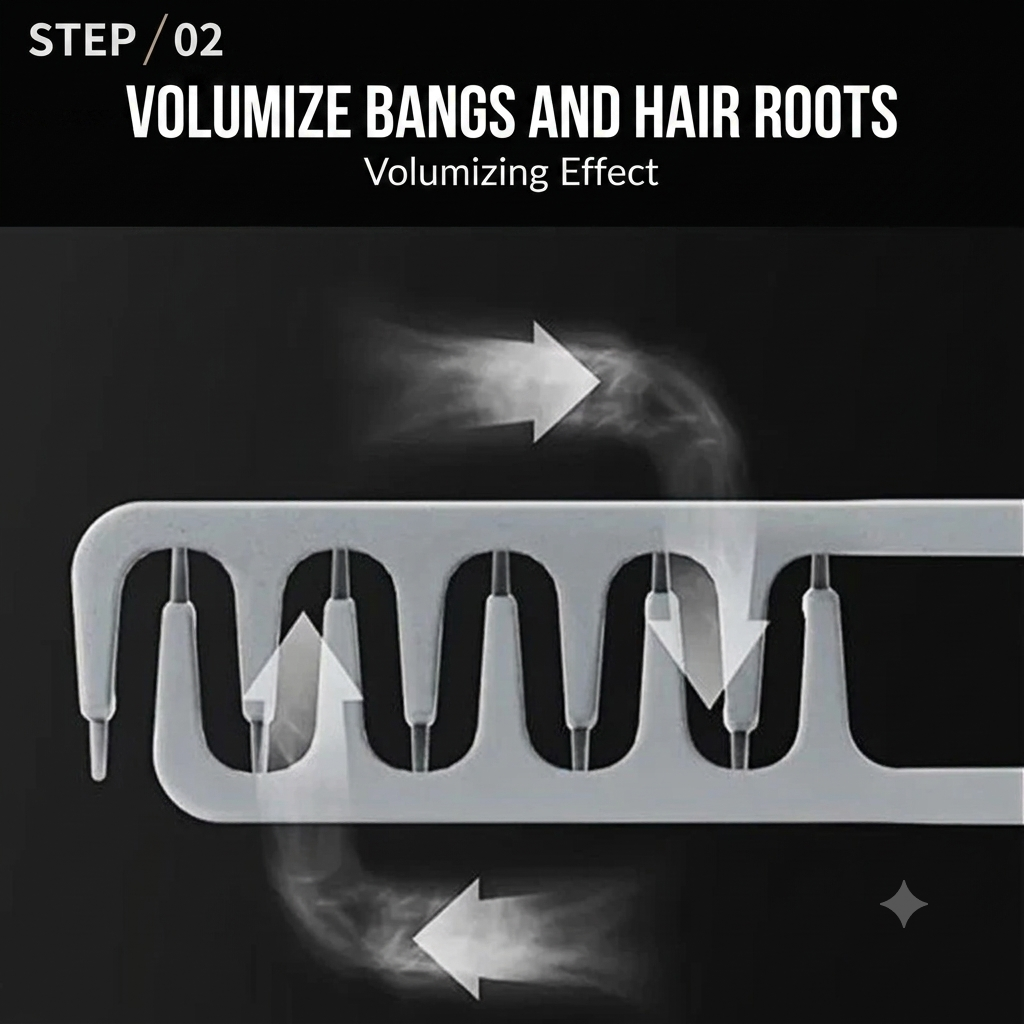 Fluffy Korean Textured Styling Comb