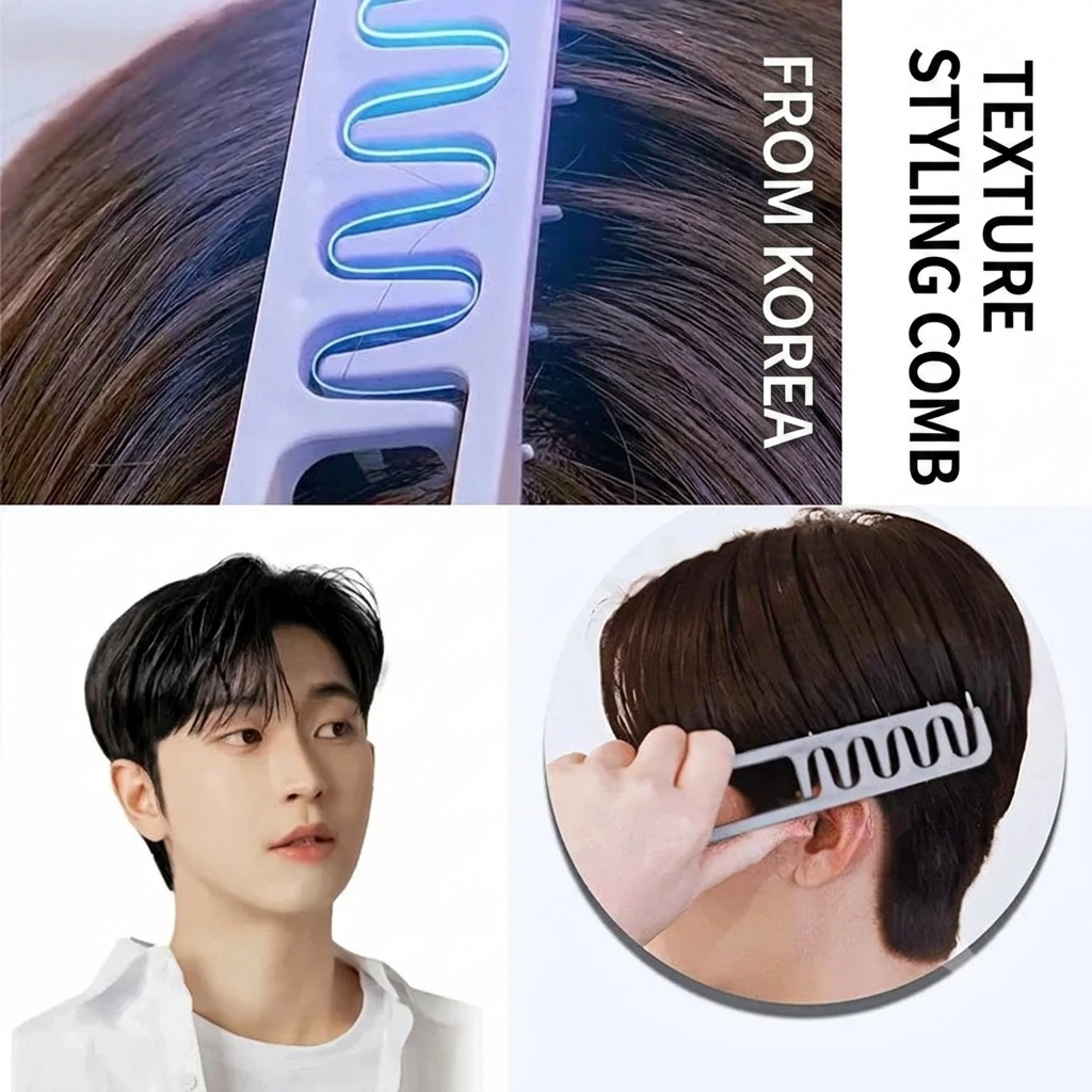 Fluffy Korean Textured Styling Comb