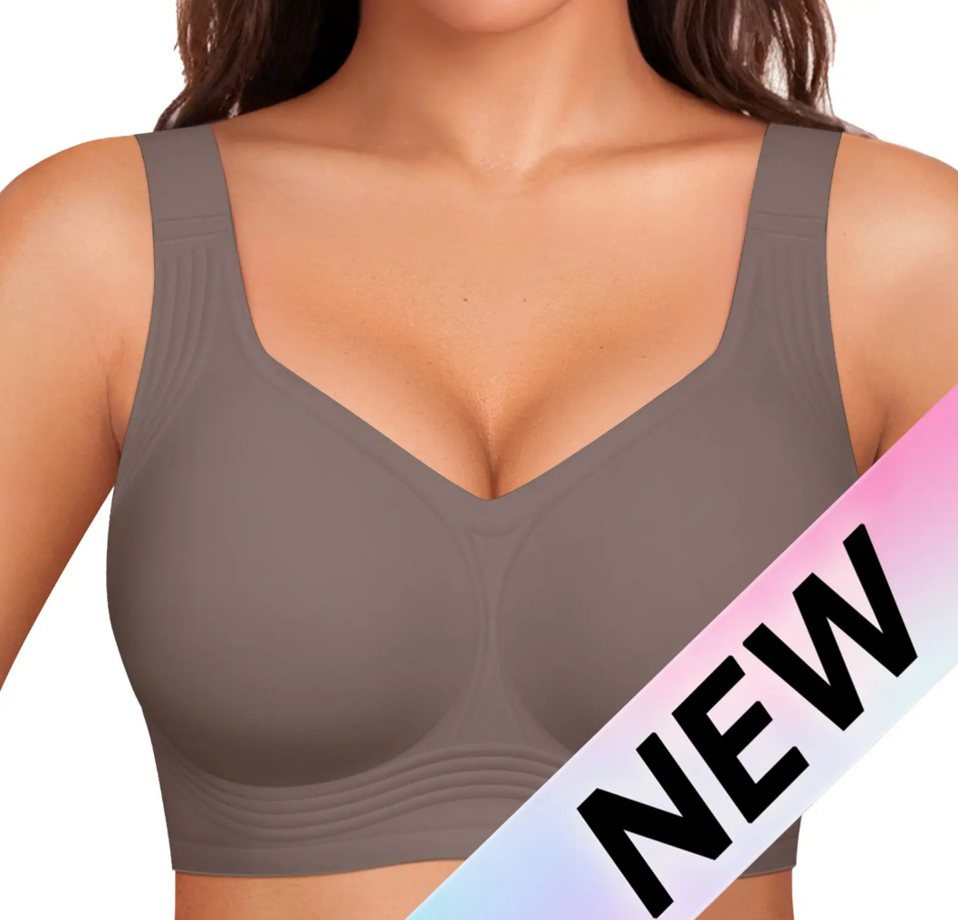 Women Jelly Bras Wirefree Full Coverage No Underwire Everyday Bras Comfortable Wireless Padded Tshirt Bra