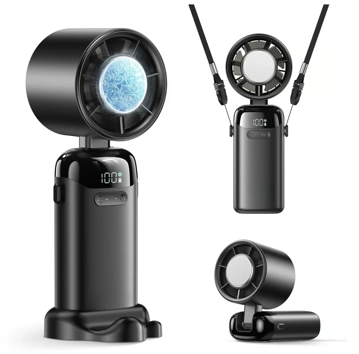 2026 Upgraded Multifunction Portable Fan – 4-in-1 Handheld,Portable Handheld Fan with LED Digital Display🌬️ Stay cool—Anytime, Anywhere❄️