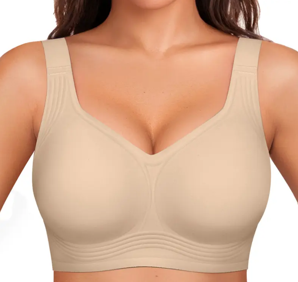 Women Jelly Bras Wirefree Full Coverage No Underwire Everyday Bras Comfortable Wireless Padded Tshirt Bra