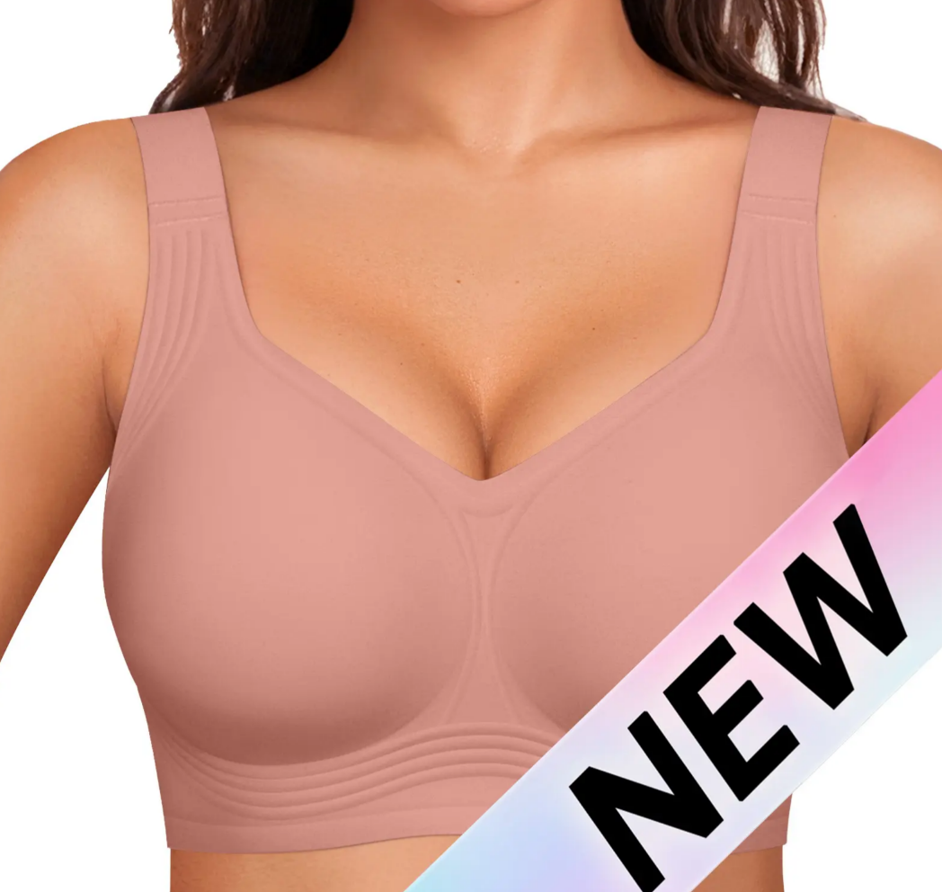 Women Jelly Bras Wirefree Full Coverage No Underwire Everyday Bras Comfortable Wireless Padded Tshirt Bra