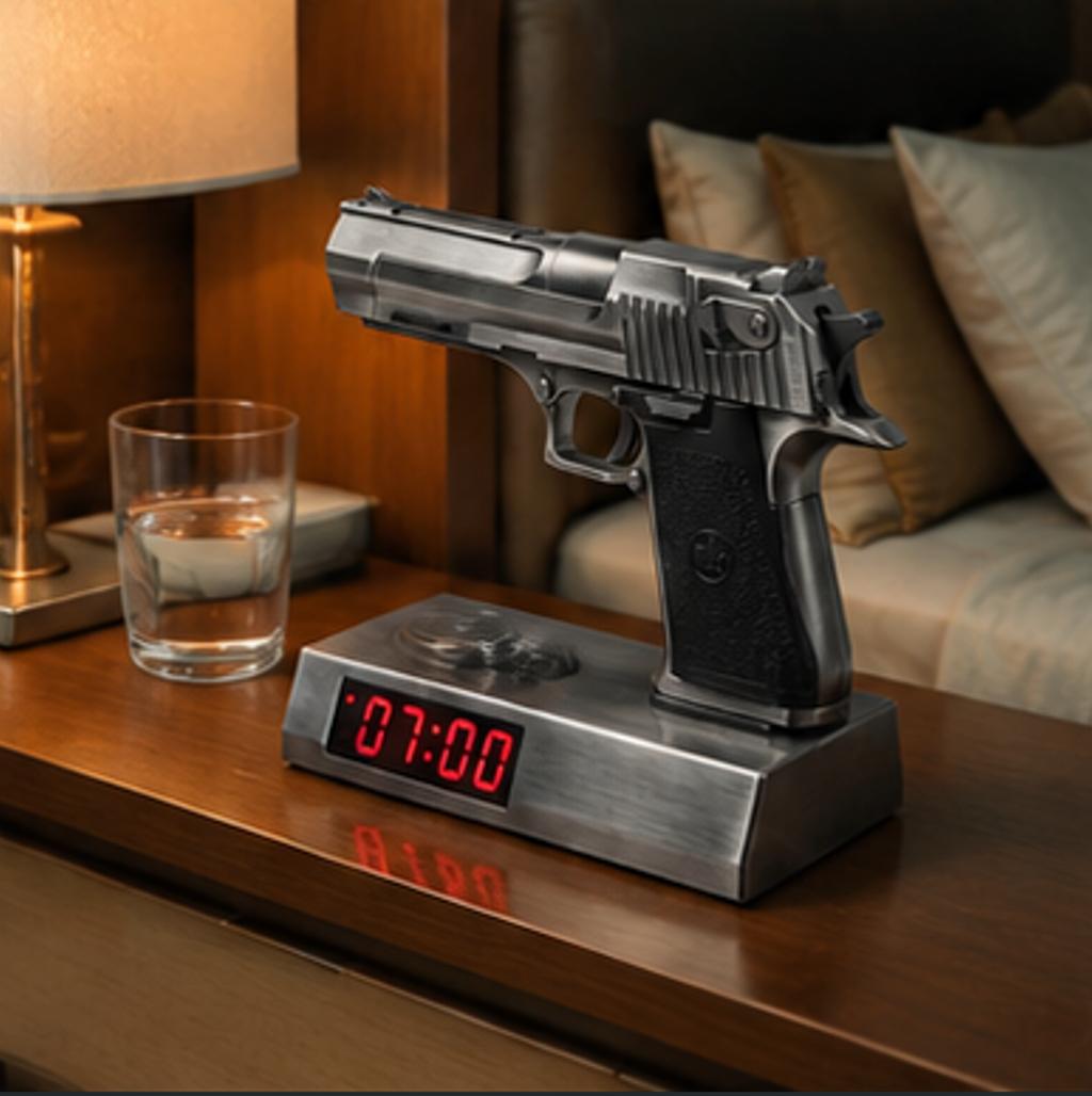Gun Alarm Clock – Wake Up Like Never Before