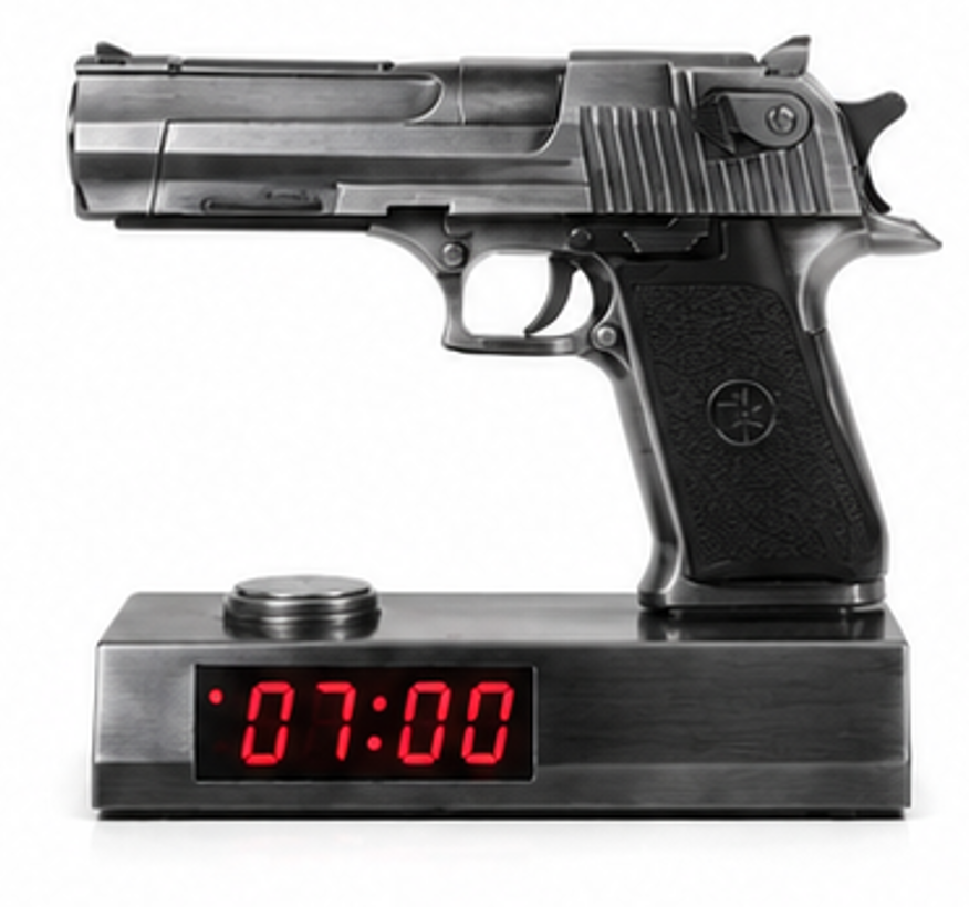 Gun Alarm Clock – Wake Up Like Never Before