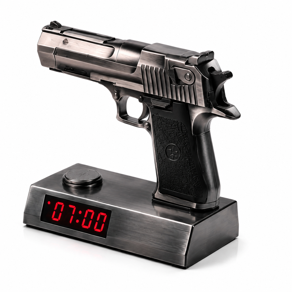 Gun Alarm Clock – Wake Up Like Never Before