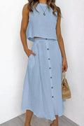 Holiday Leisure Cotton Two-pieces suits-serendiple.com