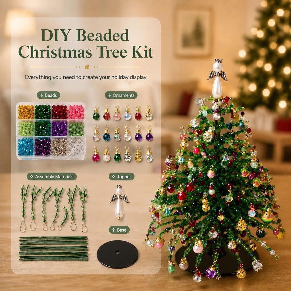 DIY Beaded Christmas Tree Night Light Kit