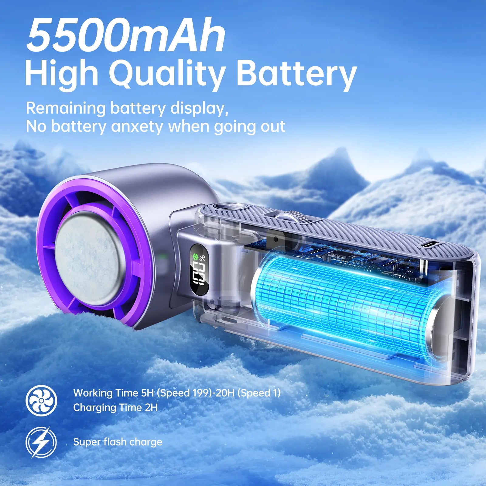 2026 Upgraded Multifunction Portable Fan – 4-in-1 Handheld,Portable Handheld Fan with LED Digital Display🌬️ Stay cool—Anytime, Anywhere❄️