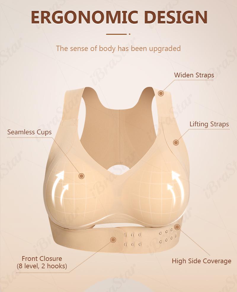 【Postural correction】Women’s Beige Wireless Bra