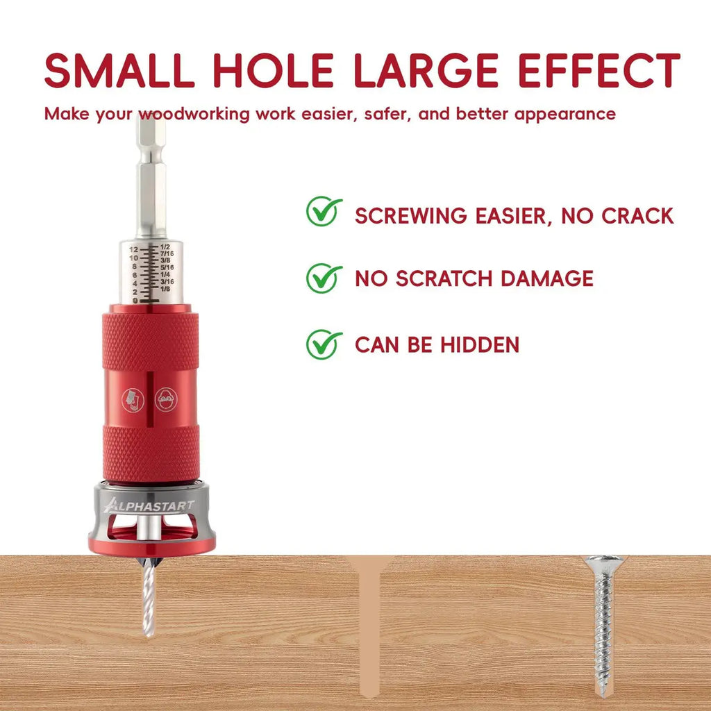 🔥Countersink Drill Bit Set with Depth Stop 4PCS, HCS Four Blades🛠️