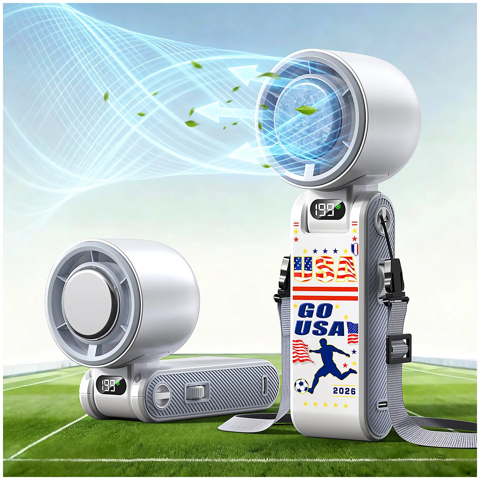 2026 Upgraded Multifunction Portable Fan – 4-in-1 Handheld,Portable Handheld Fan with LED Digital Display🌬️ Stay cool—Anytime, Anywhere❄️