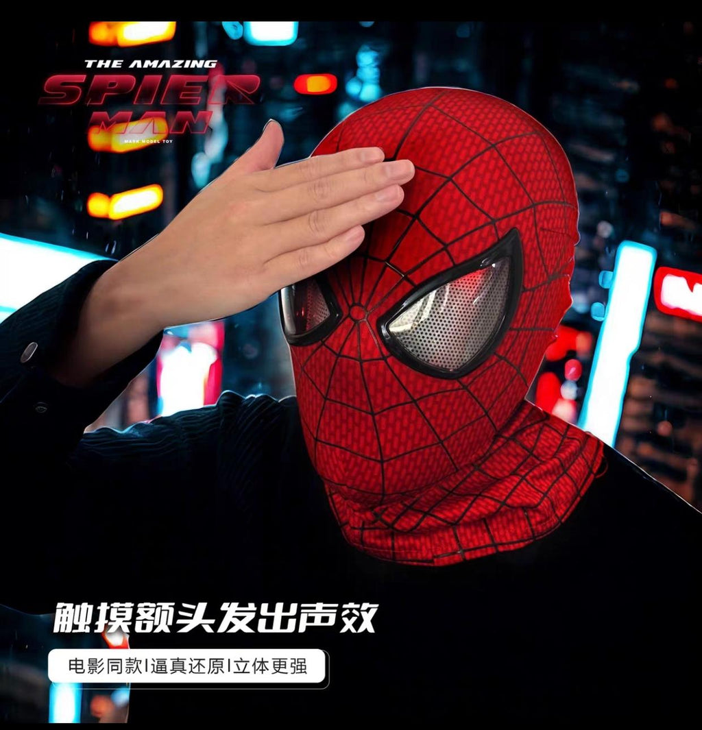 Spider-Man LED Glowing Mask – Interactive Light-Up Superhero Helmet