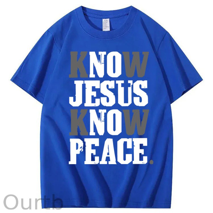 Know Jesus Know Peace 100% Cotton T-Shirt