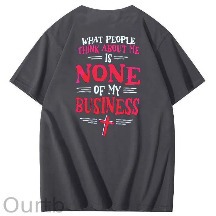 God Got Me Print Crew Neck T-Shirt