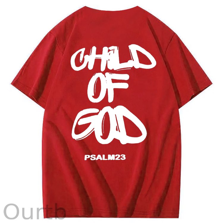 Child Of God Print Crew Neck T-Shirt