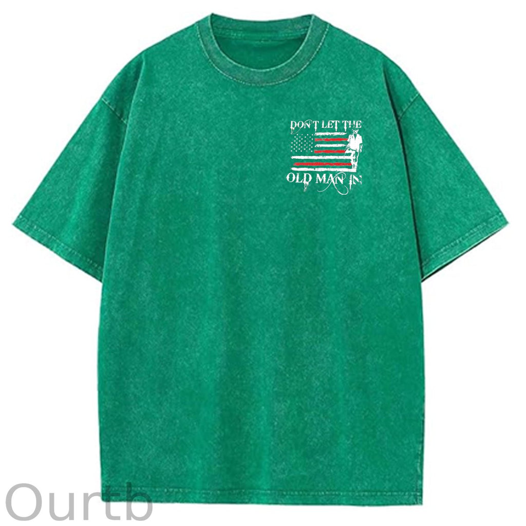Don't Let The Old Man In Pattern Crew Neck T-Shirt