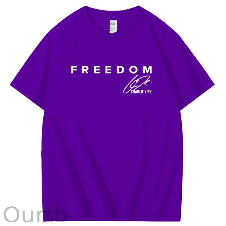 Freedom Pattern100% Cotton T-Shirt