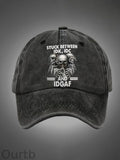 Stuck Between IDK IDC And IDGAF Pattern Washed Hats