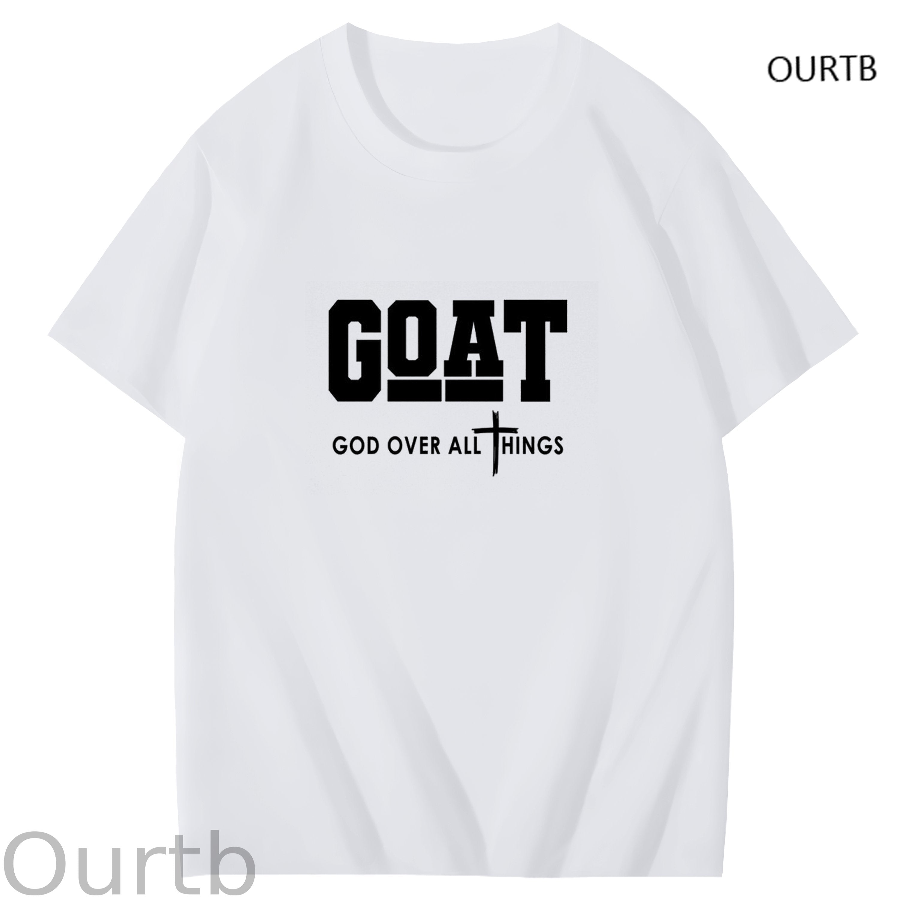 Goat God Over All Things Art Pattern Print T-Shirt