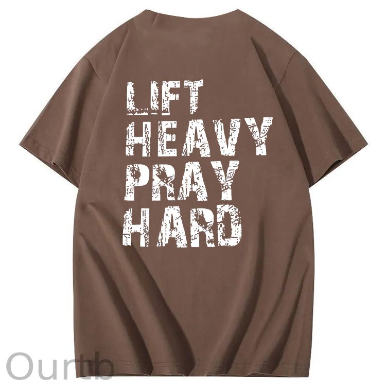 Life Heavy Party Hard Pattern  Print 100%Cotton T-Shirt