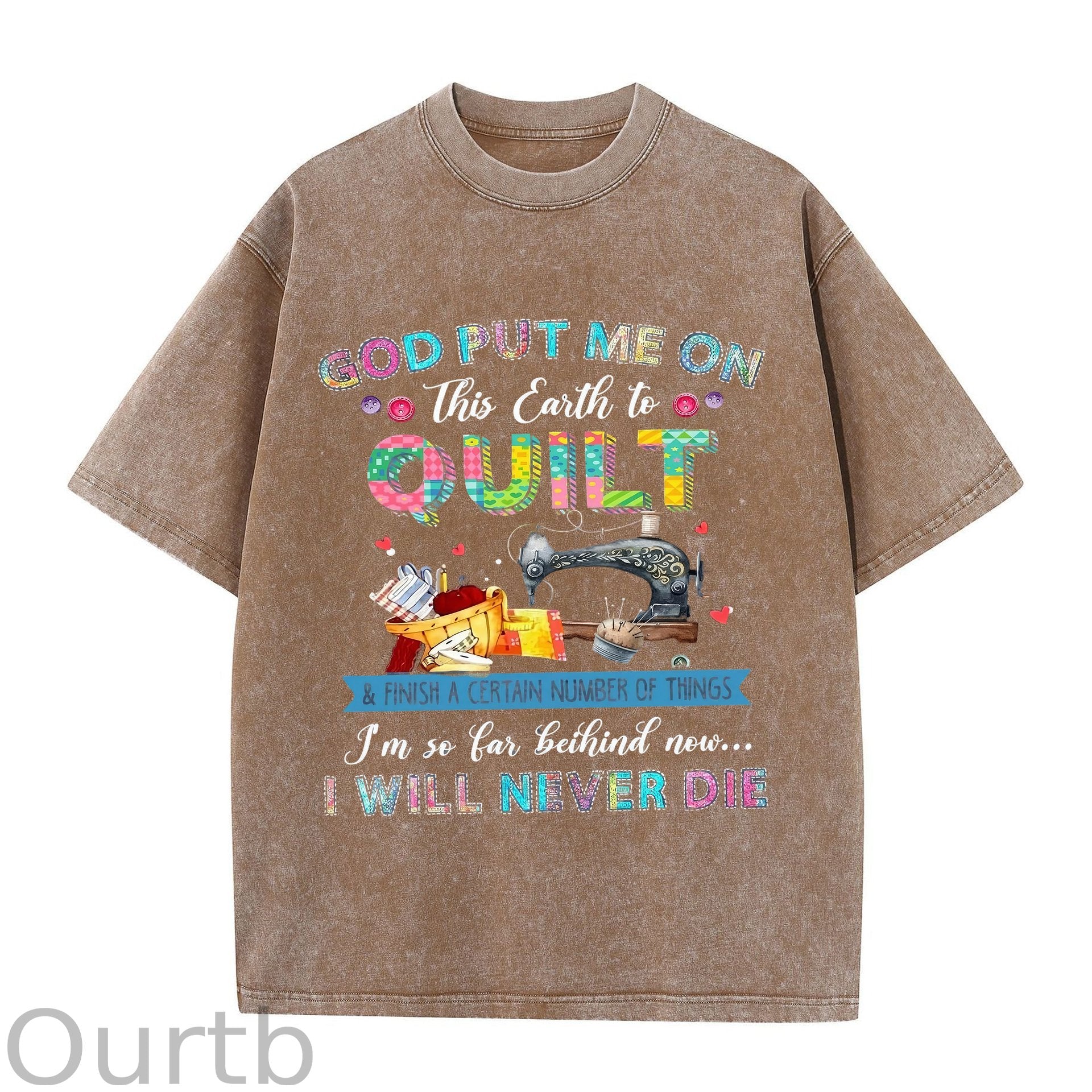 God Put Me On Washed T-Shirt