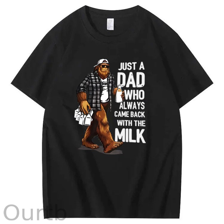 Just A Dad Who Always Came Back With The Milk T-Shirt