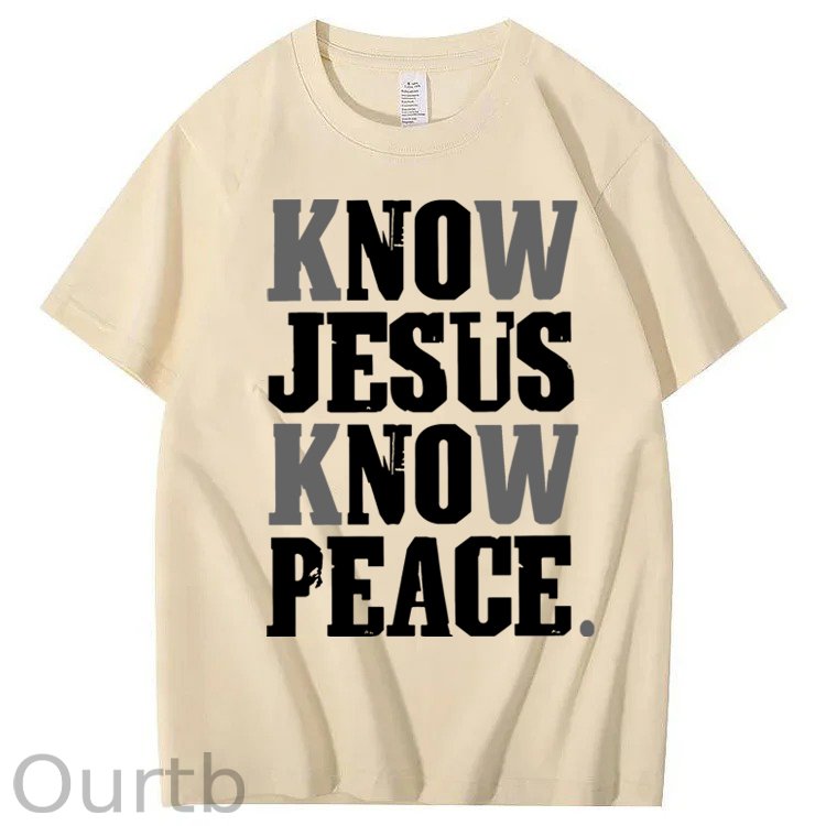 Know Jesus Know Peace 100% Cotton T-Shirt