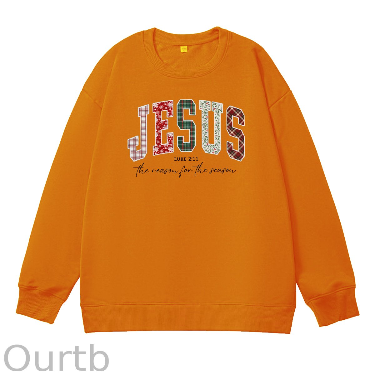 Jesus Pattern 100% 300g CottonCrew Neck Sweatshirt