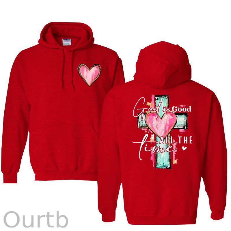 God Is Good All The Time  Pattern 100% 300g Cotton Classic Hoodie