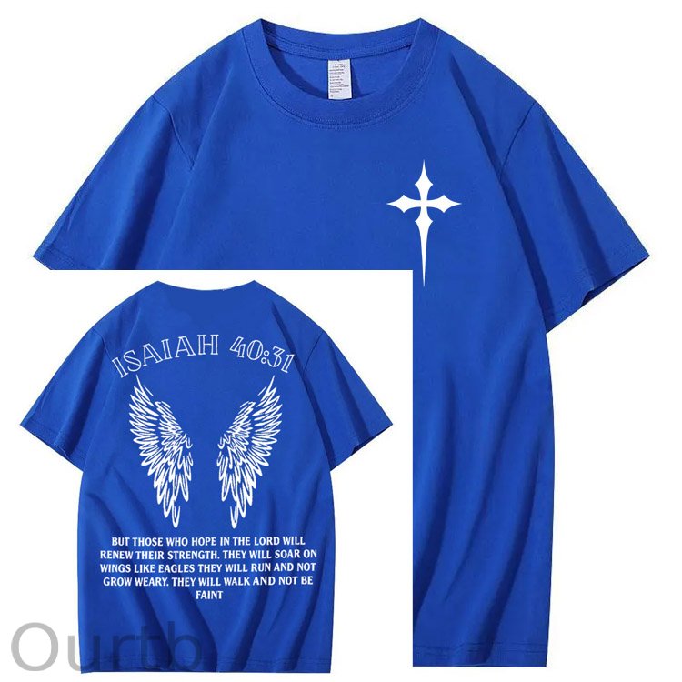 ISAIAH 40:31 Pattern 100&Cotton Print T-Shirt