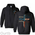 Stand For The Flag Kneel For The Cross 4th Of July Print Hoodie