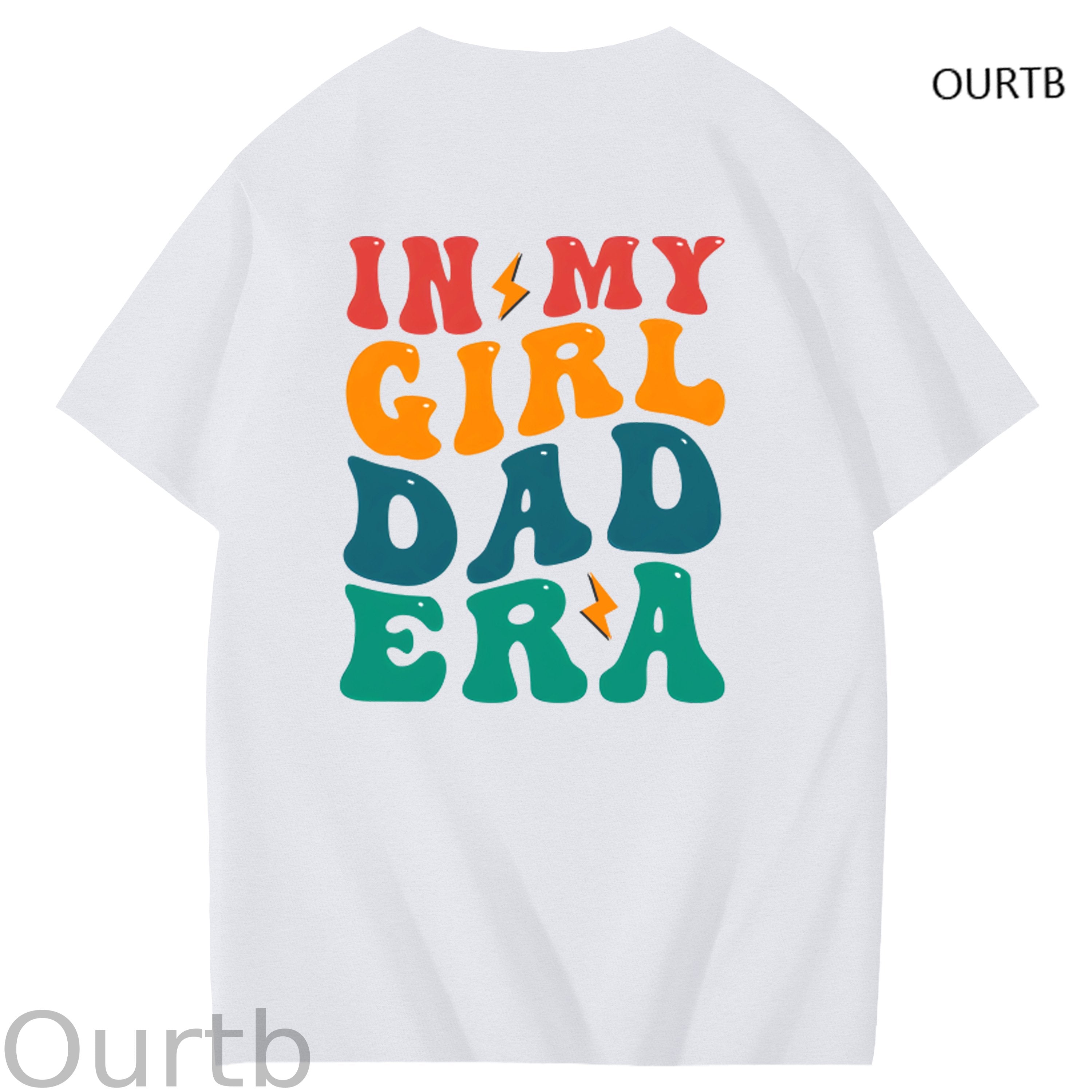 TS Fans In My Girl Dad Era Funny Art Pattern Print T-Shirt