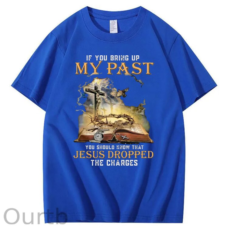 Bring Up My Past  You Should Know That  Pattern Print Crew Neck T-Shirt