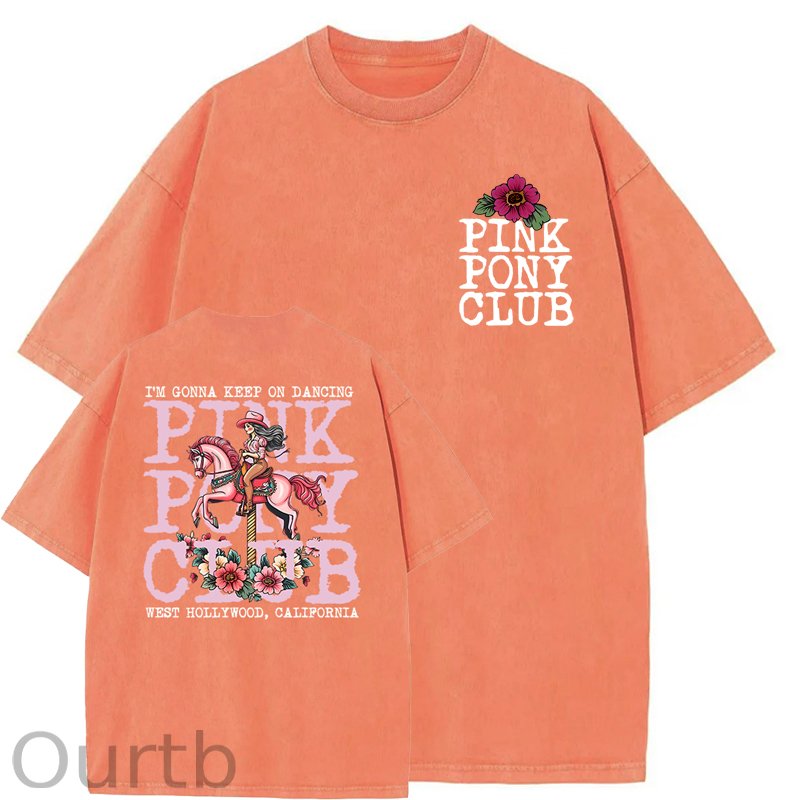 I'm Gonna Keep On Dacing Washed Cotton T-Shirt