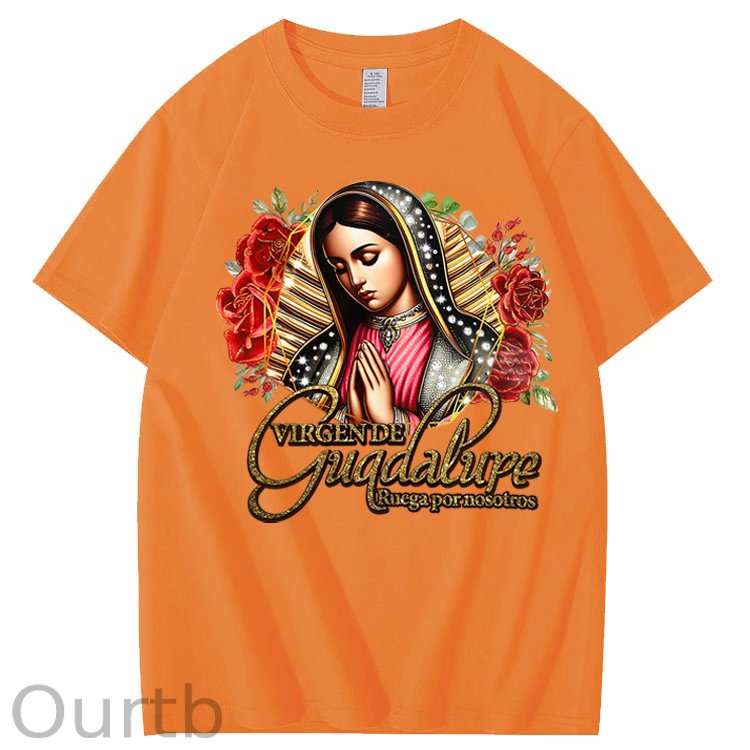 Virgen de Guadalupe Ruega Por Nosotros 100% Cotton T-Shirt