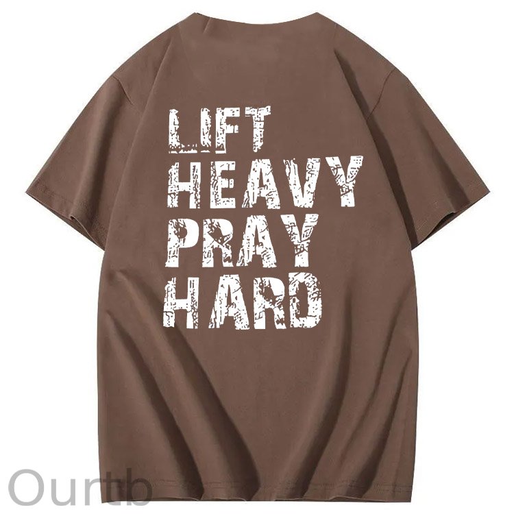 Life Heavy Party Hard Pattern  Print 100%Cotton T-Shirt