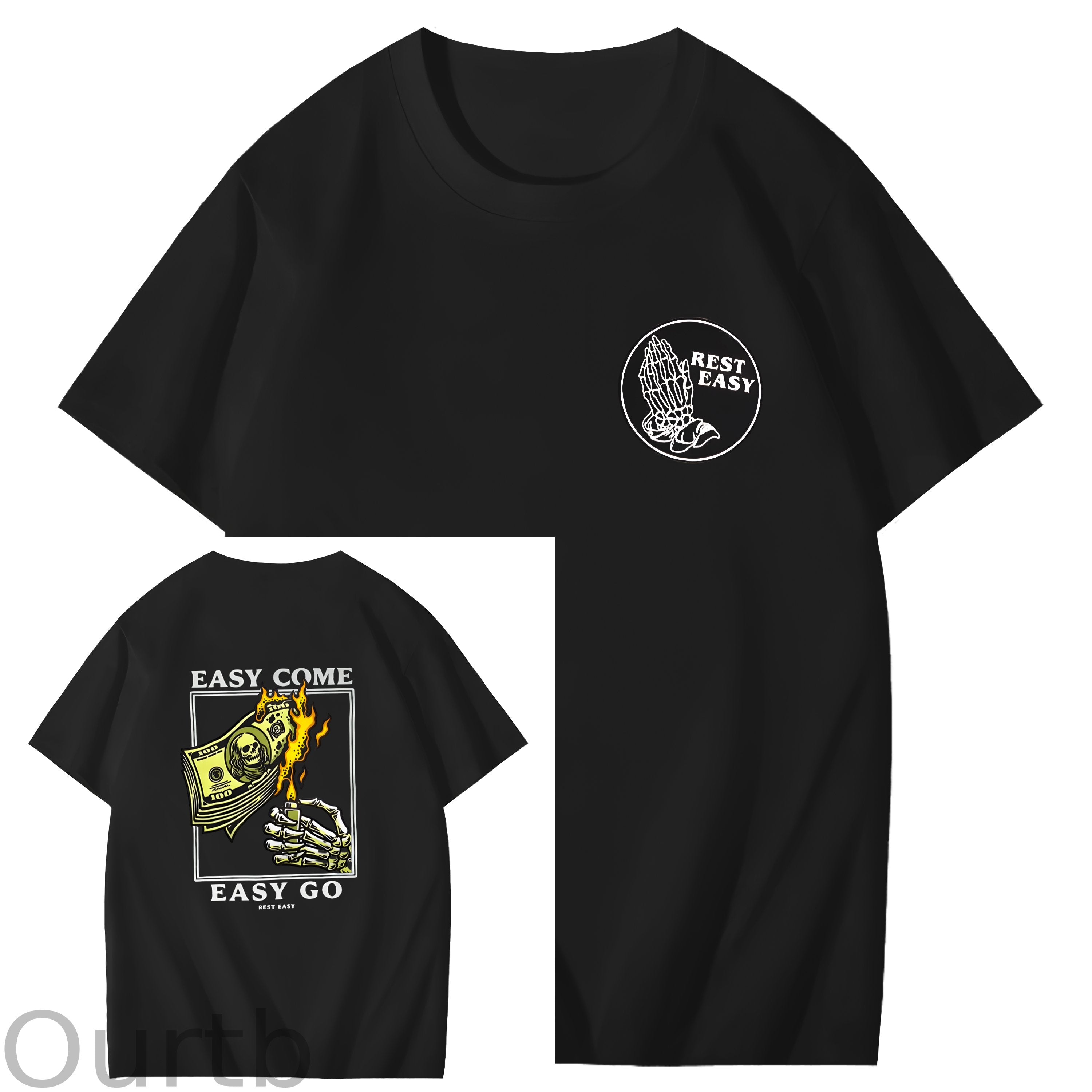 Easy Come Easy Go Art Pattern Print T-Shirt