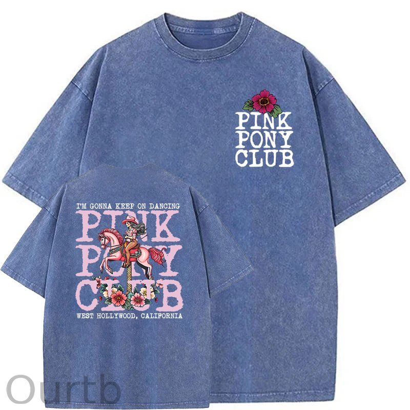 I'm Gonna Keep On Dacing Washed Cotton T-Shirt