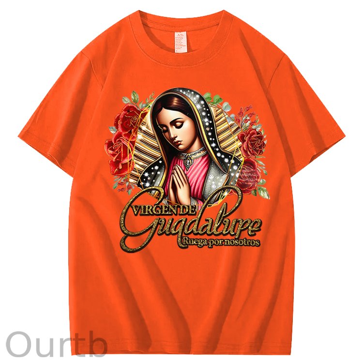 Virgen de Guadalupe Ruega Por Nosotros 100% Cotton T-Shirt